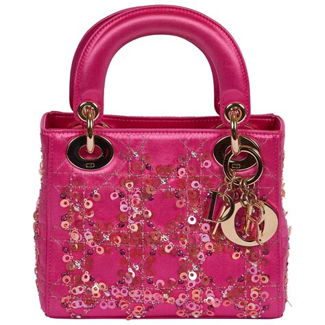 hot pink christian dior bag